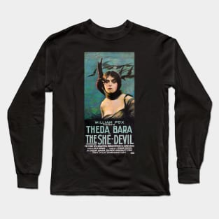 Theda Bara - She-Devil Long Sleeve T-Shirt